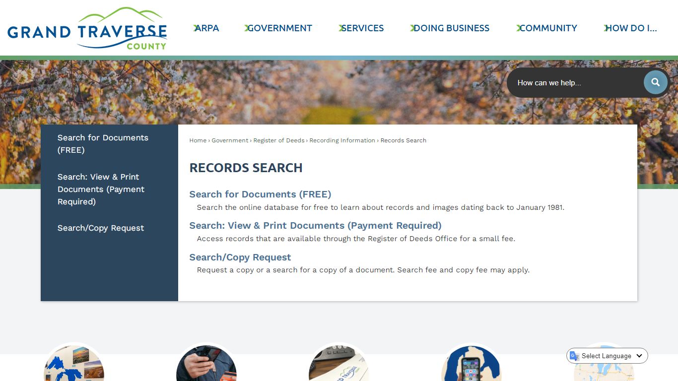 Records Search | Grand Traverse County, MI