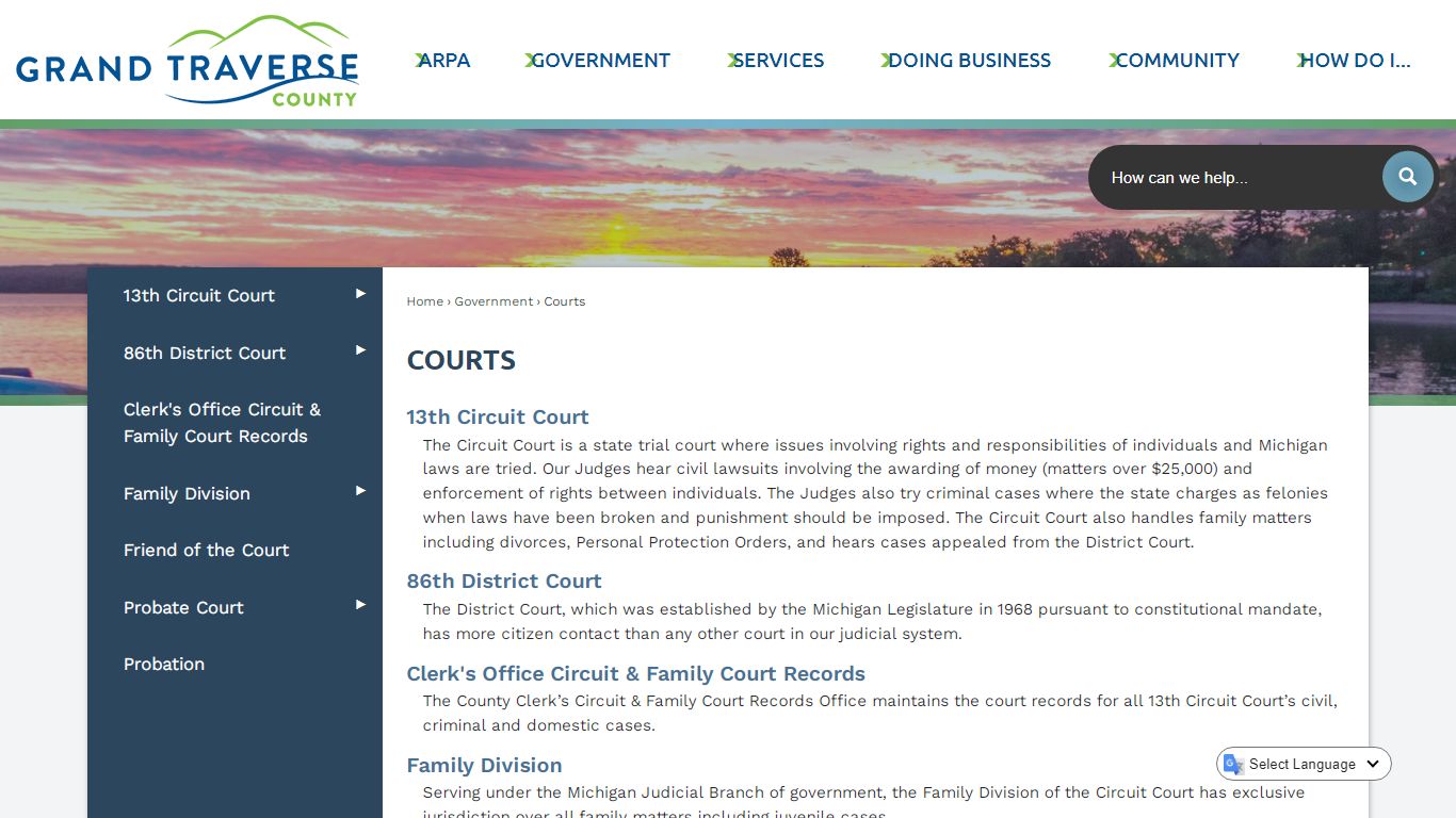 Courts | Grand Traverse County, MI